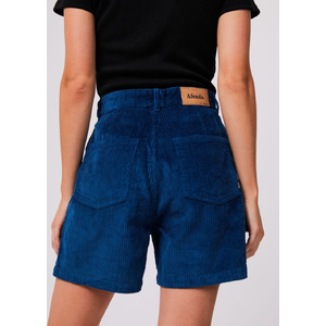 Anderson Shelby - Hemp Corduroy High Waisted Shorts - Cobalt - 6