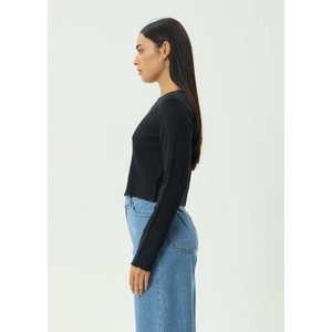 Focus - Hemp Seersucker Long Sleeve Top