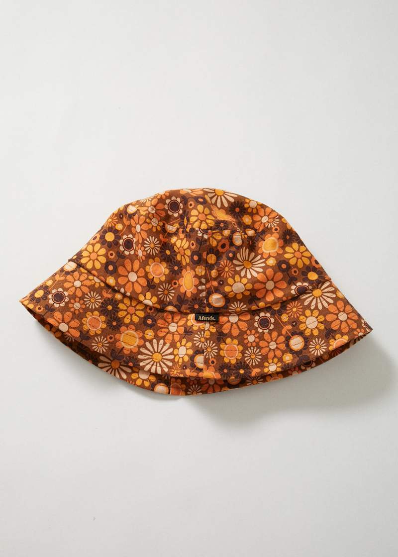 Daisy May - Hemp Bucket Hat - Sepia