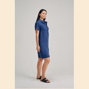 Stella - 100% Hemp Shirt Dress