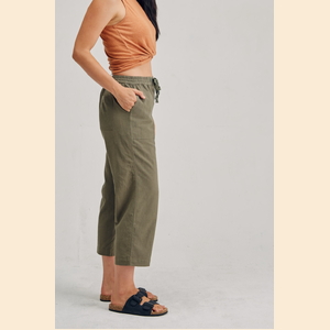 Rachel - Hemp Elastic Waist 7/8 Pants