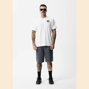 Beautiful Weeds - Hemp Retro Graphic T-Shirt - White - XS