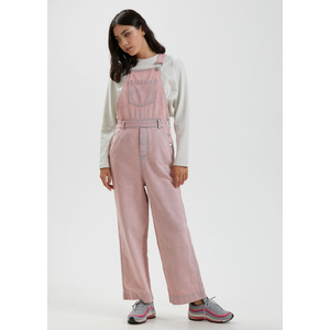 Lucie - Hemp Washed Denim Overalls - Vintage Pink - 6
