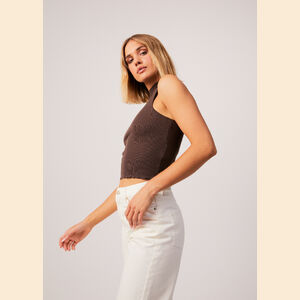 Iconic - Hemp Ribbed High Neck Tank