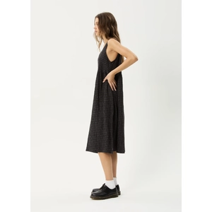 Dusk - Hemp Seersucker Check Midi Dress
