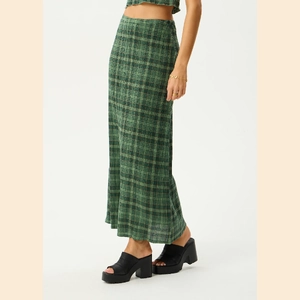 Lonnie - Hemp Seersucker Maxi Skirt 