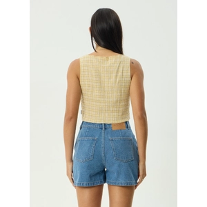 Sunday - Hemp Seersucker Sleeveless Top
