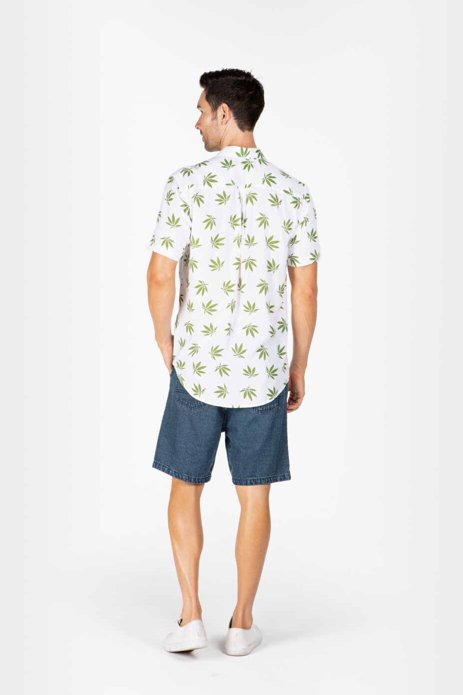 Hemp Leaf Print Shirt