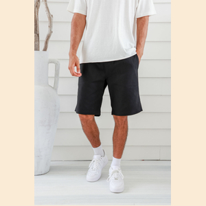 Louie - Elastic Waist Hemp Shorts