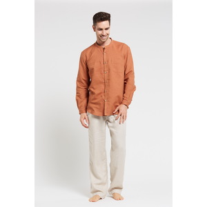 Harrison - Long Sleeve Grandpa Collar Shirt 
