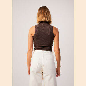 Iconic - Hemp Ribbed High Neck Tank