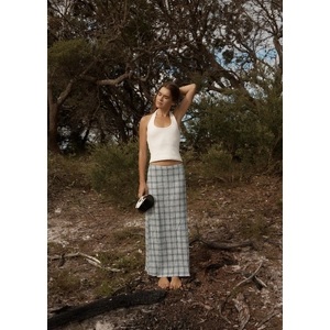 Lagoon - Seersucker Maxi Skirt