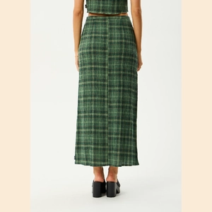 Lonnie - Hemp Seersucker Maxi Skirt 
