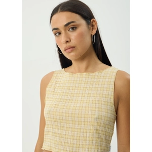 Sunday - Hemp Seersucker Sleeveless Top