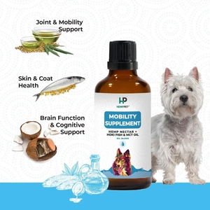 Mobility Supplement | Hemp Seed Nectar Oil Blend with Hoki Fish & MCT Oil for Dogs 100ml