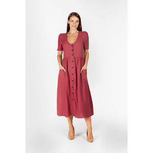 Olivia - Hemp Midi Dress