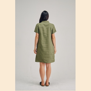 Stella - 100% Hemp Shirt Dress