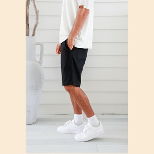 Louie - Elastic Waist Hemp Shorts