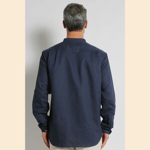 Harrison - Long Sleeve Grandpa Collar Shirt 