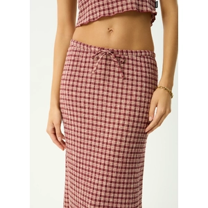 Capricorn - Seersucker Maxi Skirt