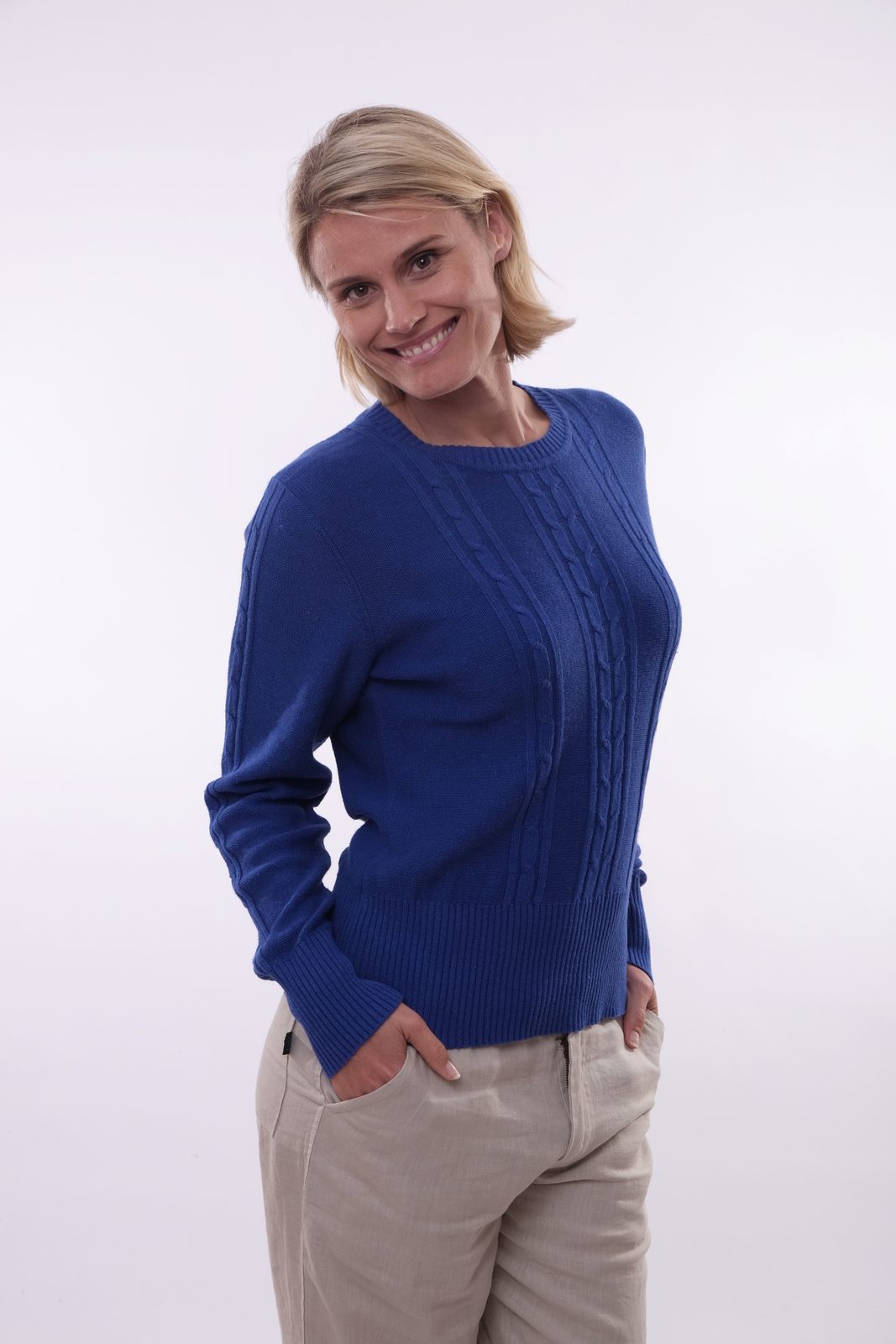 Hemp Cotton Cable Knitted Jumper 
