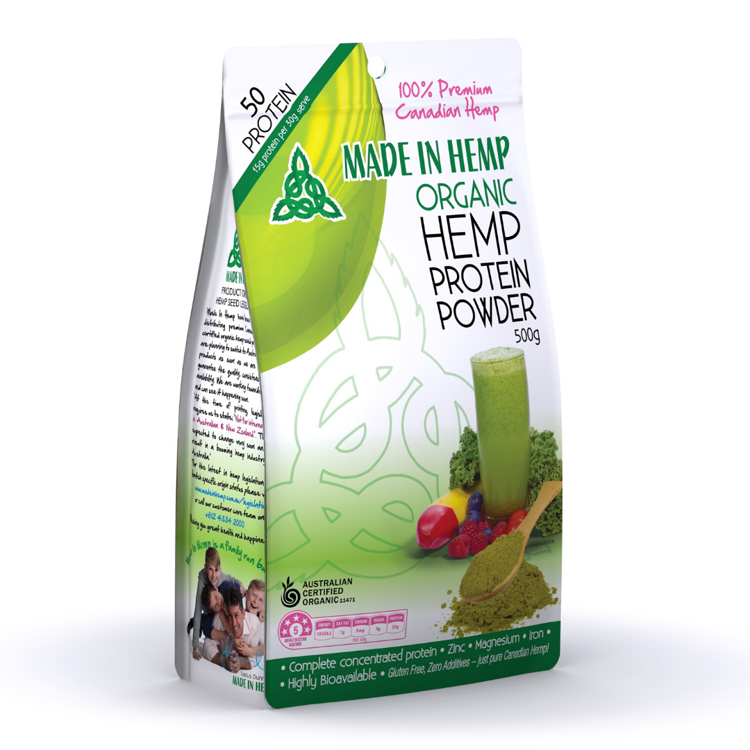 Certified Organic Hemp Protein Powder  - 500g