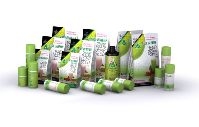 Made In Hemp's premium range of hemp food products. 