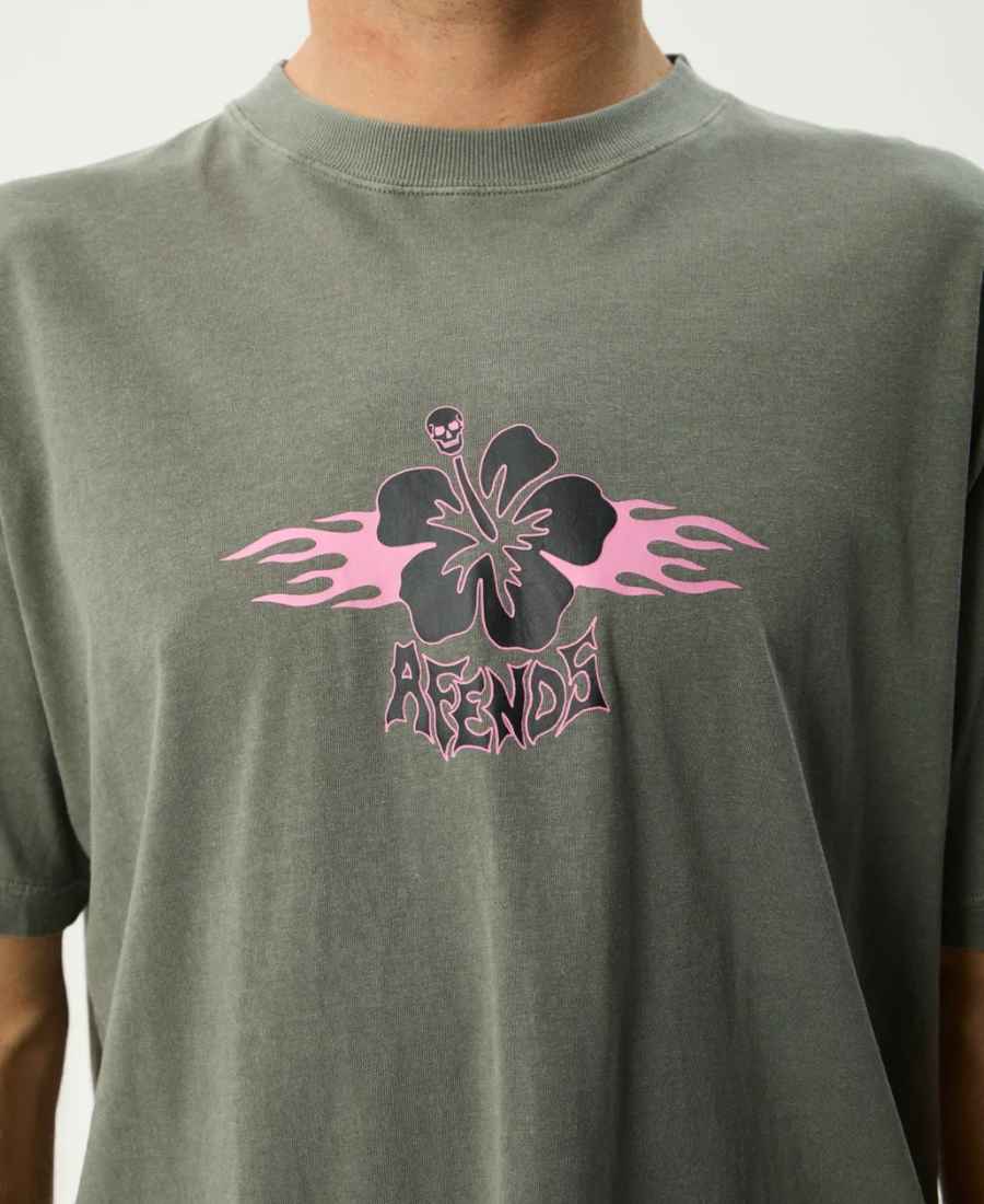 Afends Wiped Out hemp boxy tee
