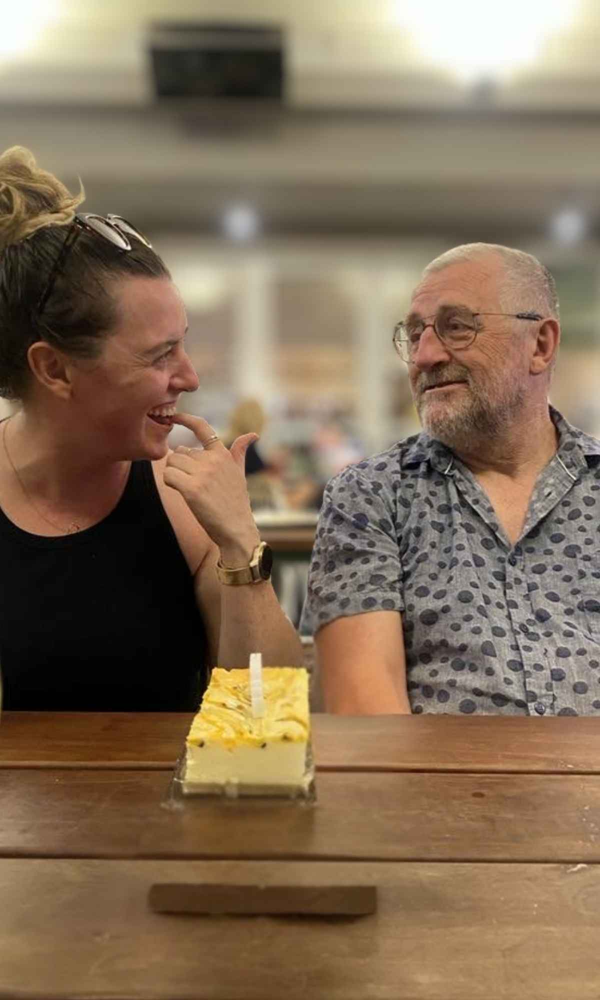 Father and daughter enjoying time together
