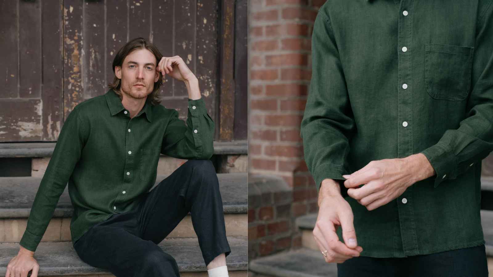 Modern hemp fabric showing its natural texture and softness
