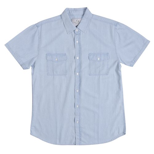 Bamboo Denim Short Sleeve Shirt